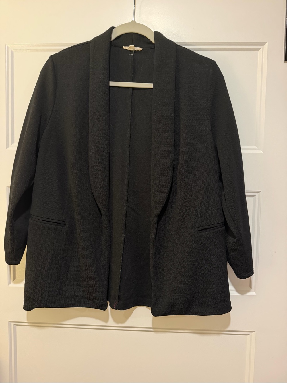 Maurices Black Open-Front Shawl Collar Blazer